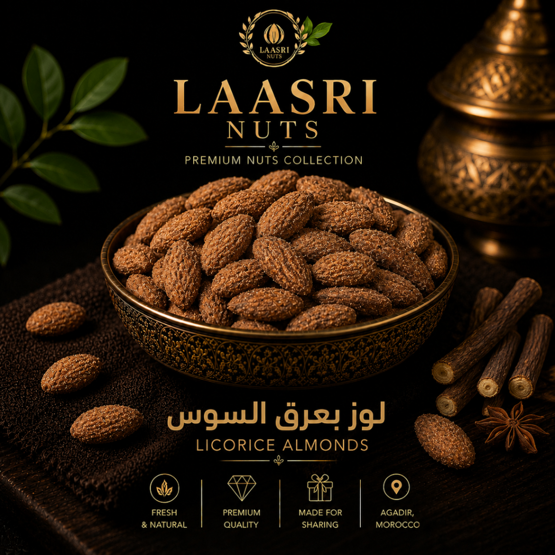 Amandes à la réglisse